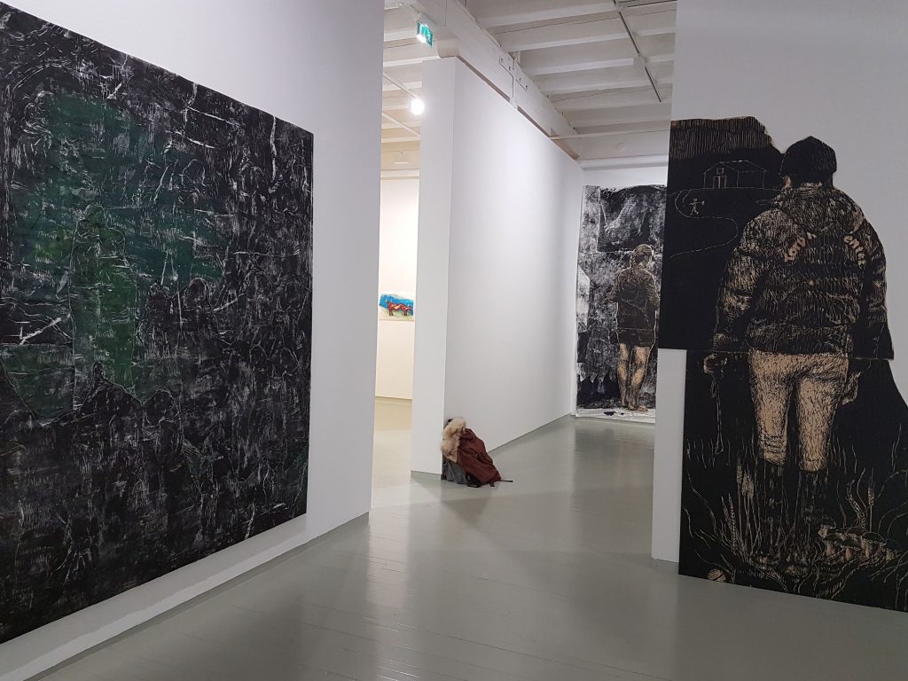 Installation pictures from the exhibition Nordiske Relasjoner featuring Idun Baltzersen