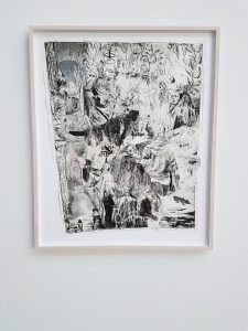 installation pictures of the exhibition övergångsriter by Idun Baltzersen at konstakademien, 2017