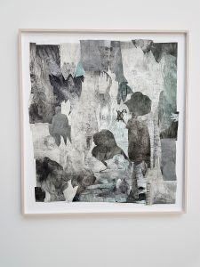 installation pictures of the exhibition övergångsriter by Idun Baltzersen at konstakademien, 2017