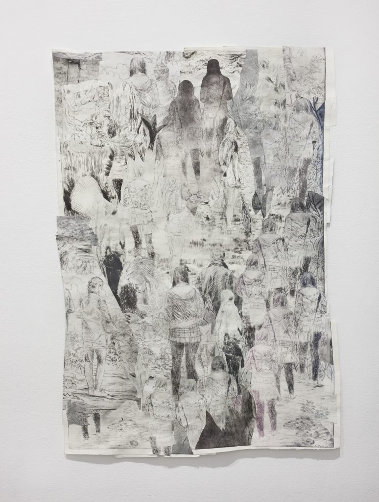 drypoint collage by idun baltzersen