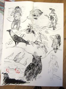 Forest family, artist book by idun baltzersen
