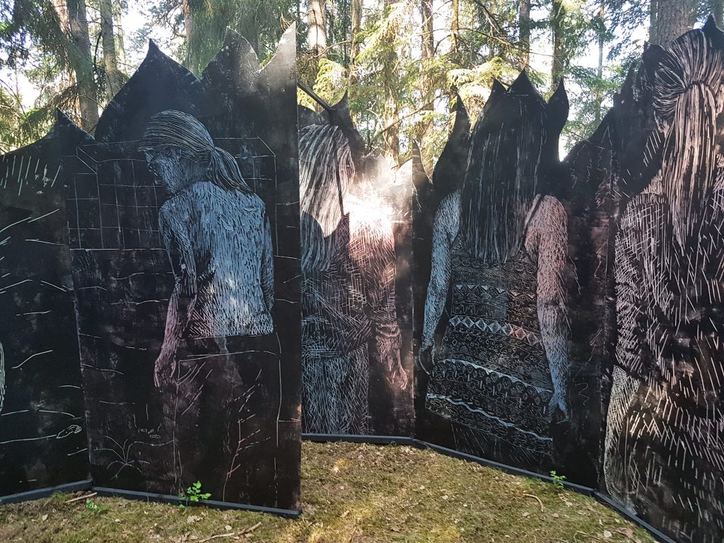 Horizon, 13 plywood reliefs